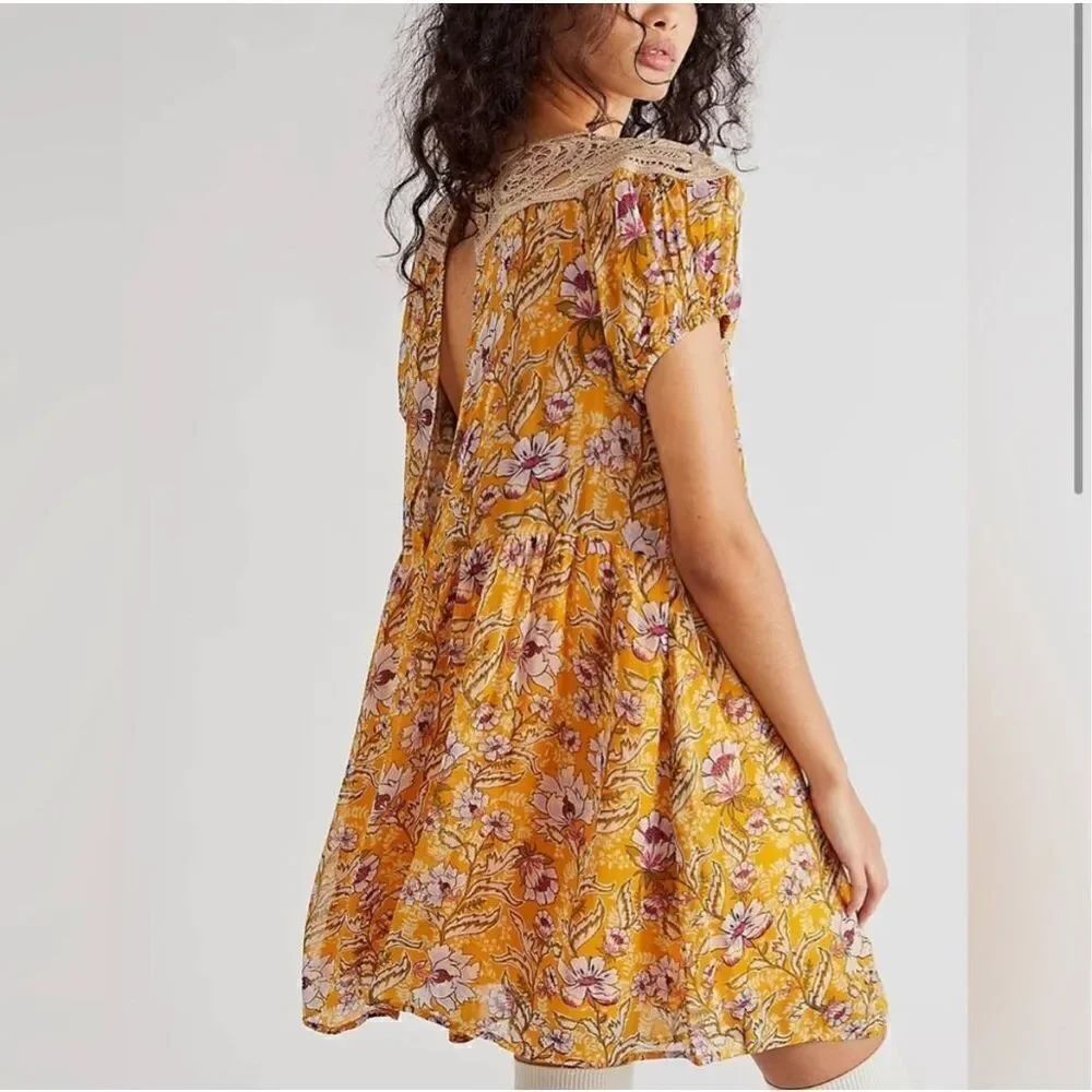 Free people Margot Printed Dress xs
